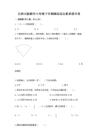 北师大版数学六年级下学期期末综合素养提升卷精品（夺分金卷）