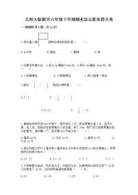 北师大版数学六年级下学期期末综合素养提升卷精选