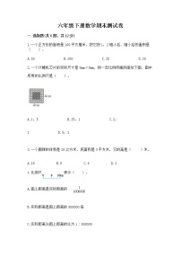 六年级下册数学期末测试卷（考试直接用）word版