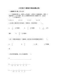 六年级下册数学期末测试卷（网校专用）word版