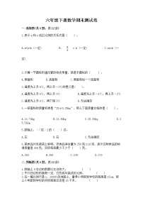 六年级下册数学期末测试卷（突破训练）