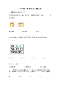 六年级下册数学期末测试卷（重点）