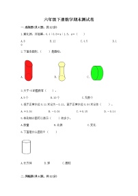 六年级下册数学期末测试卷标准卷