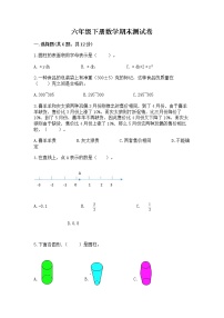 六年级下册数学期末测试卷附答案（巩固）