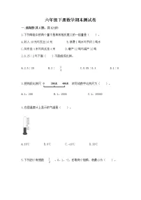 六年级下册数学期末测试卷含完整答案(各地真题)