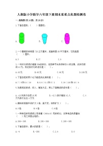 人教版小学数学六年级下册期末重难点真题检测卷附完整答案【有一套】