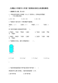 人教版小学数学六年级下册期末重难点真题检测卷带完整答案【精选题】