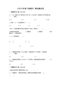 小学六年级下册数学 期末测试卷附参考答案（夺分金卷）