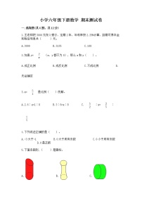 小学六年级下册数学 期末测试卷附参考答案【名师推荐】