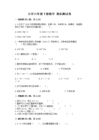 小学六年级下册数学 期末测试卷附答案（满分必刷）