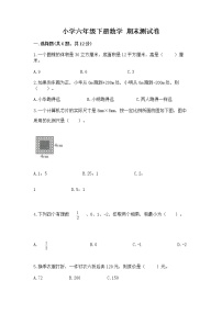 小学六年级下册数学 期末测试卷附答案【满分必刷】