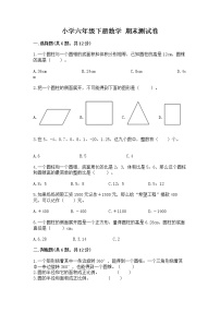 小学六年级下册数学 期末测试卷附完整答案（全优）