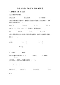 小学六年级下册数学 期末测试卷附完整答案（精品）