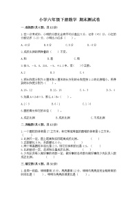 小学六年级下册数学 期末测试卷带答案（黄金题型）