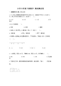 小学六年级下册数学 期末测试卷【新题速递】