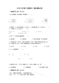 小学六年级下册数学 期末测试卷附参考答案（典型题）