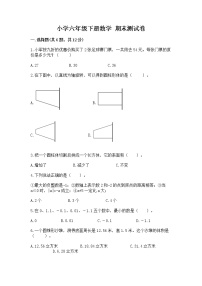 小学六年级下册数学 期末测试卷含完整答案（各地真题）