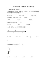 小学六年级下册数学 期末测试卷及参考答案（突破训练）