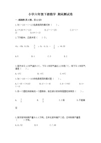 小学六年级下册数学 期末测试卷精品（黄金题型）