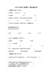 小学六年级下册数学 期末测试卷精品（b卷）