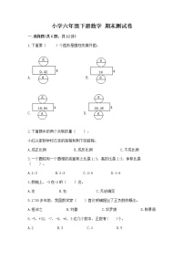 小学六年级下册数学 期末测试卷全面