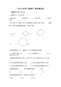 小学六年级下册数学 期末测试卷及答案（真题汇编）