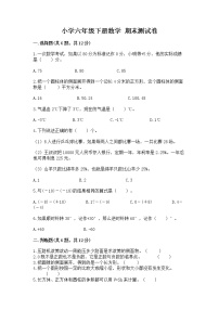 小学六年级下册数学 期末测试卷精品（必刷）