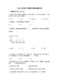 小学六年级下册数学期末测试卷含答案（实用）