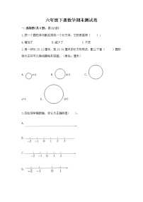 六年级下册数学期末测试卷附答案【b卷】