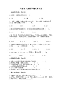 六年级下册数学期末测试卷含完整答案【网校专用】