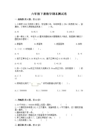 六年级下册数学期末测试卷附完整答案（全优）