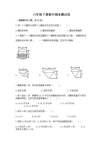 六年级下册数学期末测试卷及完整答案【历年真题】