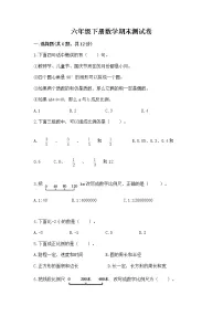 六年级下册数学期末测试卷及完整答案(历年真题)