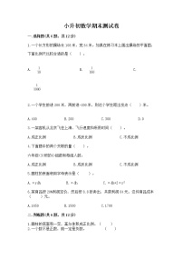 小升初数学期末测试卷【轻巧夺冠】