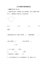 小升初数学期末测试卷（突破训练）word版