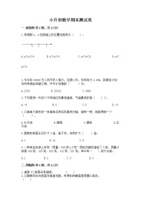 小升初数学期末测试卷（中心小学）