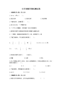 小升初数学期末测试卷含答案(综合卷)