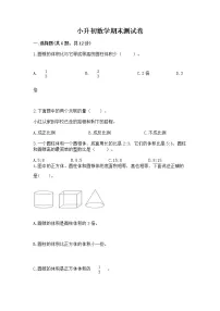 小升初数学期末测试卷含答案【精练】