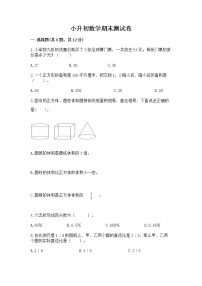 小升初数学期末测试卷含答案（轻巧夺冠）