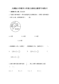 人教版小学数学六年级上册重点题型专项练习