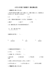 小学六年级下册数学 期末测试卷【全国通用】