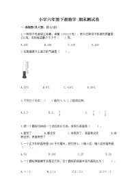 小学六年级下册数学 期末测试卷【名校卷】