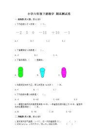 小学六年级下册数学 期末测试卷精品（含答案）