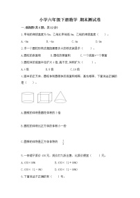 小学六年级下册数学 期末测试卷精品（满分必刷）