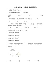 小学六年级下册数学 期末测试卷附参考答案【完整版】