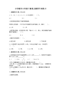 小学数学六年级下册重点题型专项练习附完整答案（必刷）