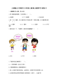 人教版小学数学六年级上册重点题型专项练习（巩固）