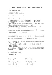 人教版小学数学六年级上册重点题型专项练习【实用】