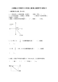 人教版小学数学六年级上册重点题型专项练习含答案【新】