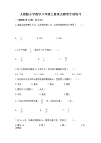 人教版小学数学六年级上册重点题型专项练习附精品答案